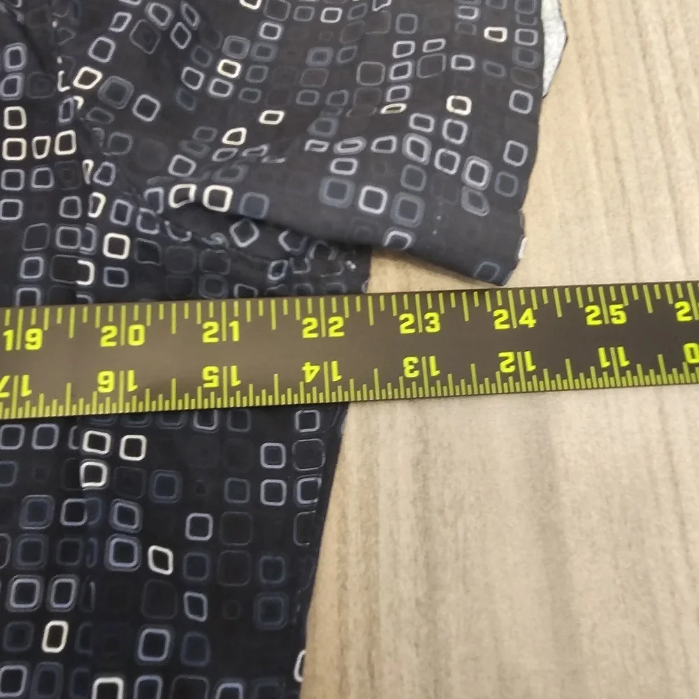 7‎ Diamonds 4 Way Stretch Shirt Mens Large Blue Geometric Button Up Casual Dad